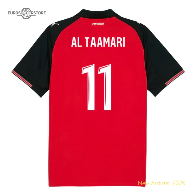 2025-2026 Stade Rennais Home Shirt (Al Taamari 11)-Vantage Point Soccer
